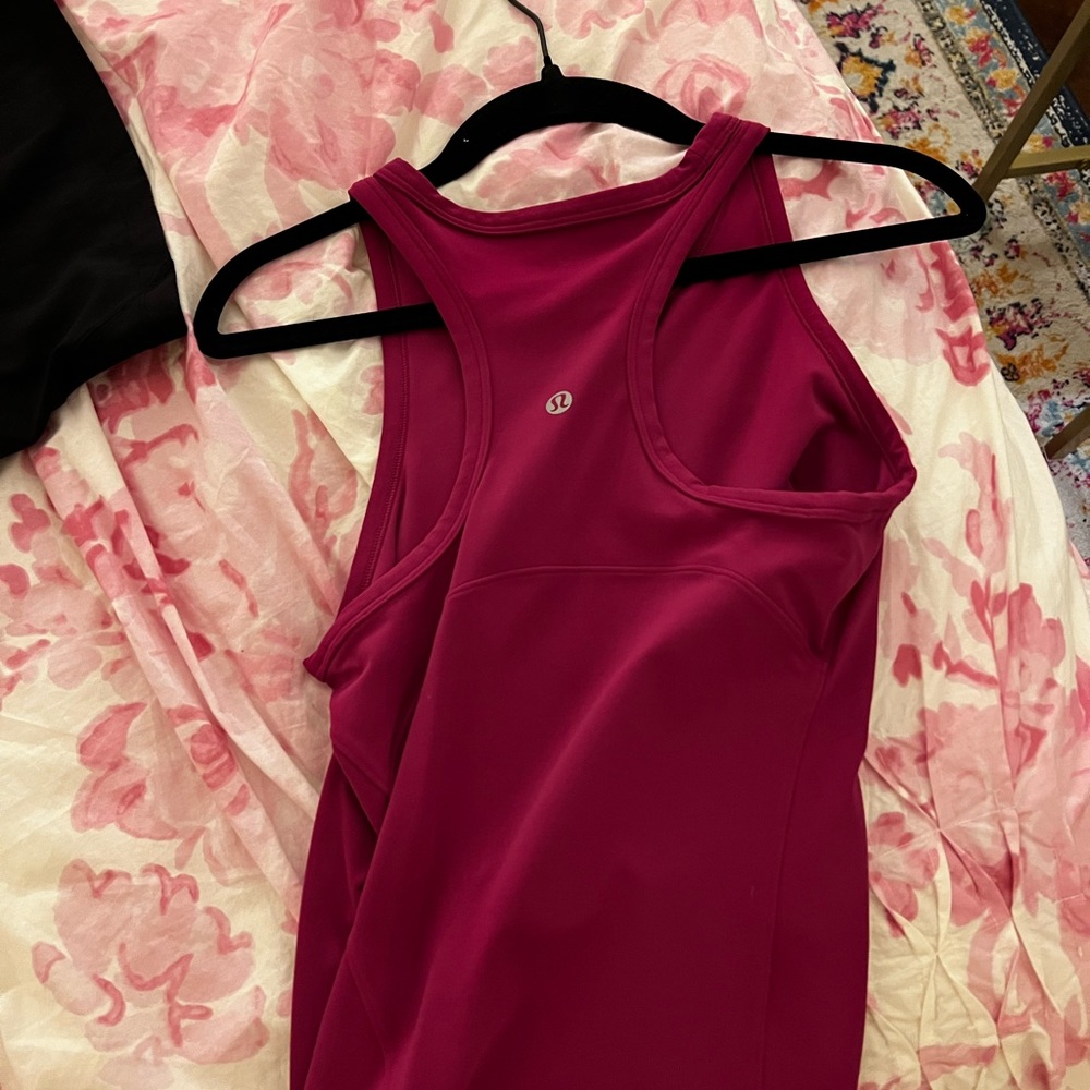 align waist length racer back tank